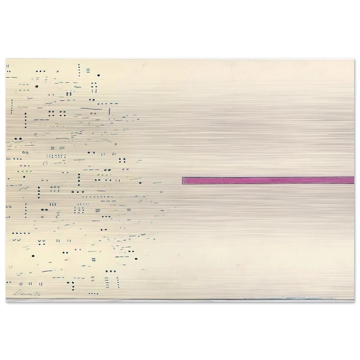 Untitled - 1976 - Gene Davis Brushed Aluminum Print - 70x100 cm / 28x40 inches | Gene Davis Aluminum Print | Gene Davis Prints