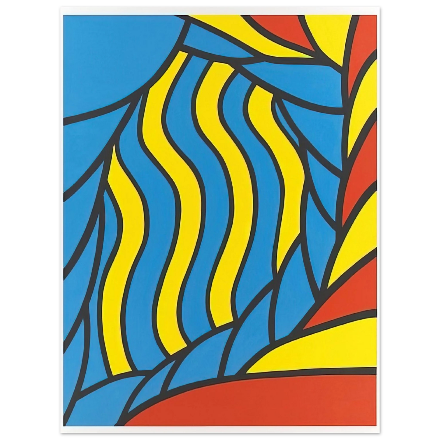 Nicholas Krushenick - Flying Circus - 1965 Fine Art Poster - Default Title