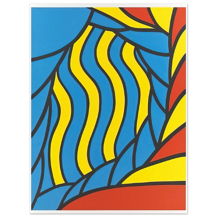 Nicholas Krushenick - Flying Circus - 1965 75x100 cm / 30x40inches Fine Art Poster