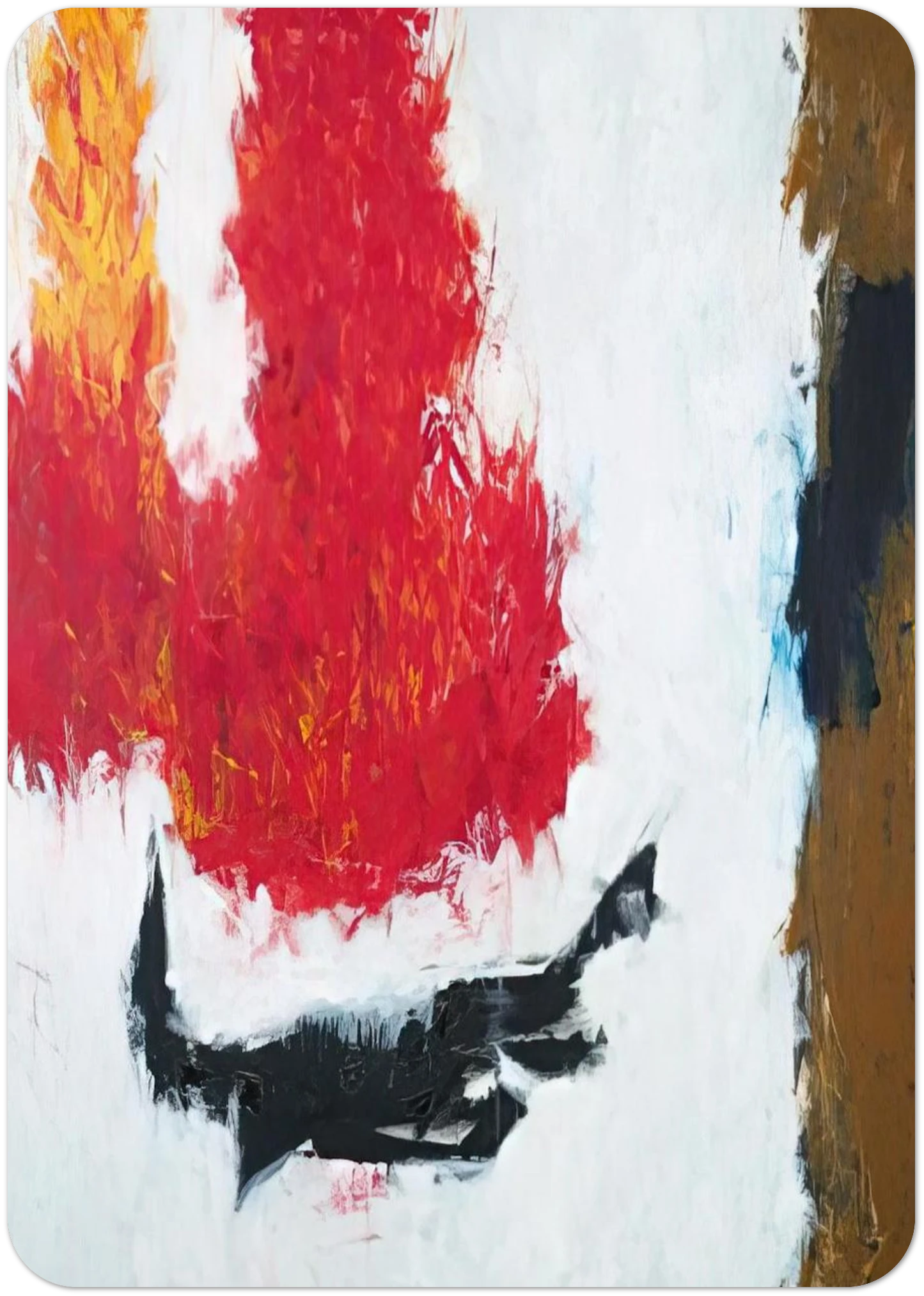 High Snow Low Sun - 1960 By Theodoros Stamos Pack of 10 Post Cards | Theodoros Stamos Post Cards | A6 (10.5 x 14.8 cm) - 4.1 x 5.8 inches