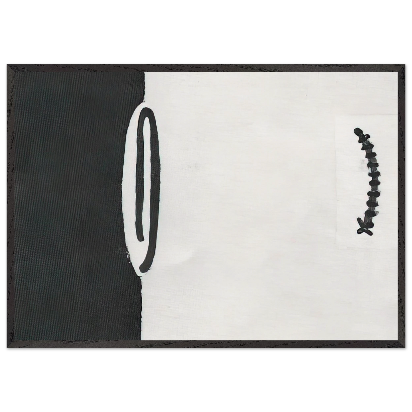 No 40 - 1949 - Forrest Bess 70x100 cm / 28x40 inches Framed Art Print – Black Wooden Frame