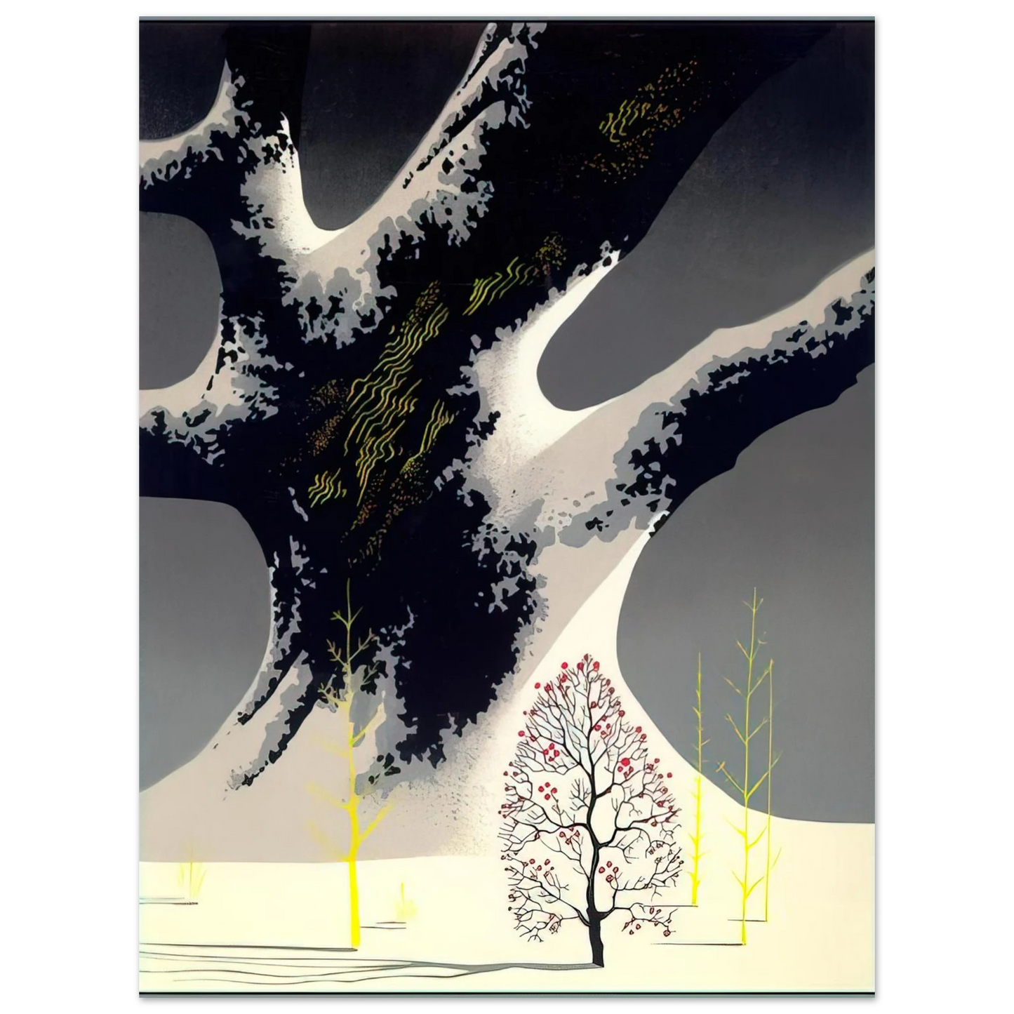 Eyvind Earle - Winter Oak Fine Art Poster - Default Title