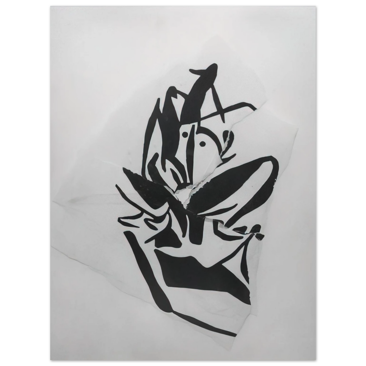 Jean Arp - Torn-Up Woodcut Fine Art Poster - Default Title