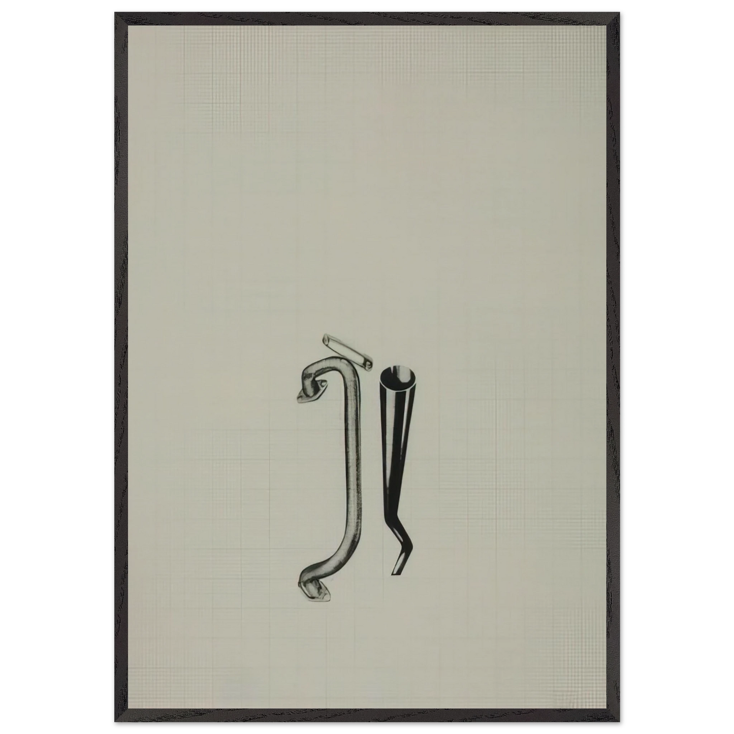 TOOL BOX 7 1966 - Jim Dine Framed Art Print – Black Wooden Frame - Default Title - -Framed Art Print