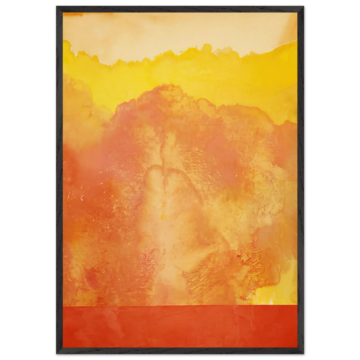 Pathfinder - 1970 - Ronnie Landfield Framed Art Print – Black Wooden Frame - Default Title - -Framed Art Print