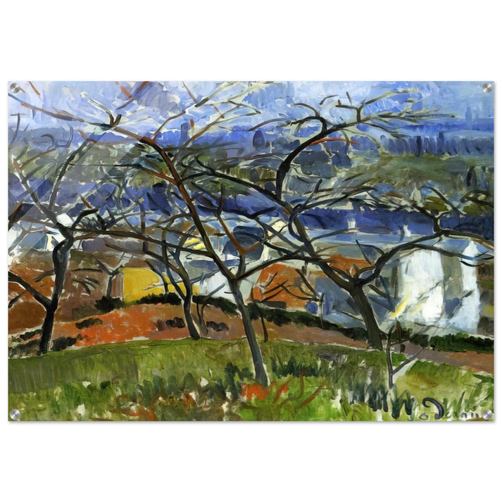 LANDSCAPE NEAR CHATOU 1904 - Andre Derain Acrylic Print - 70x100 cm / 28x40″ inches