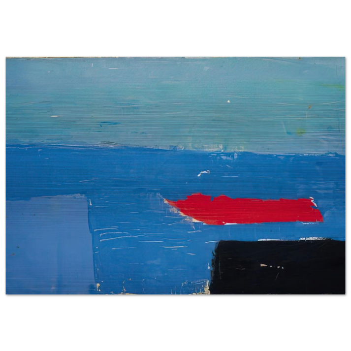 Bâteau - Lyrical Abstraction - Nicolas de Stael Brushed Aluminum Print - 70x100 cm / 28x40 inches | Nicolas de Stael Aluminum Print | Nicolas de Stael Prints