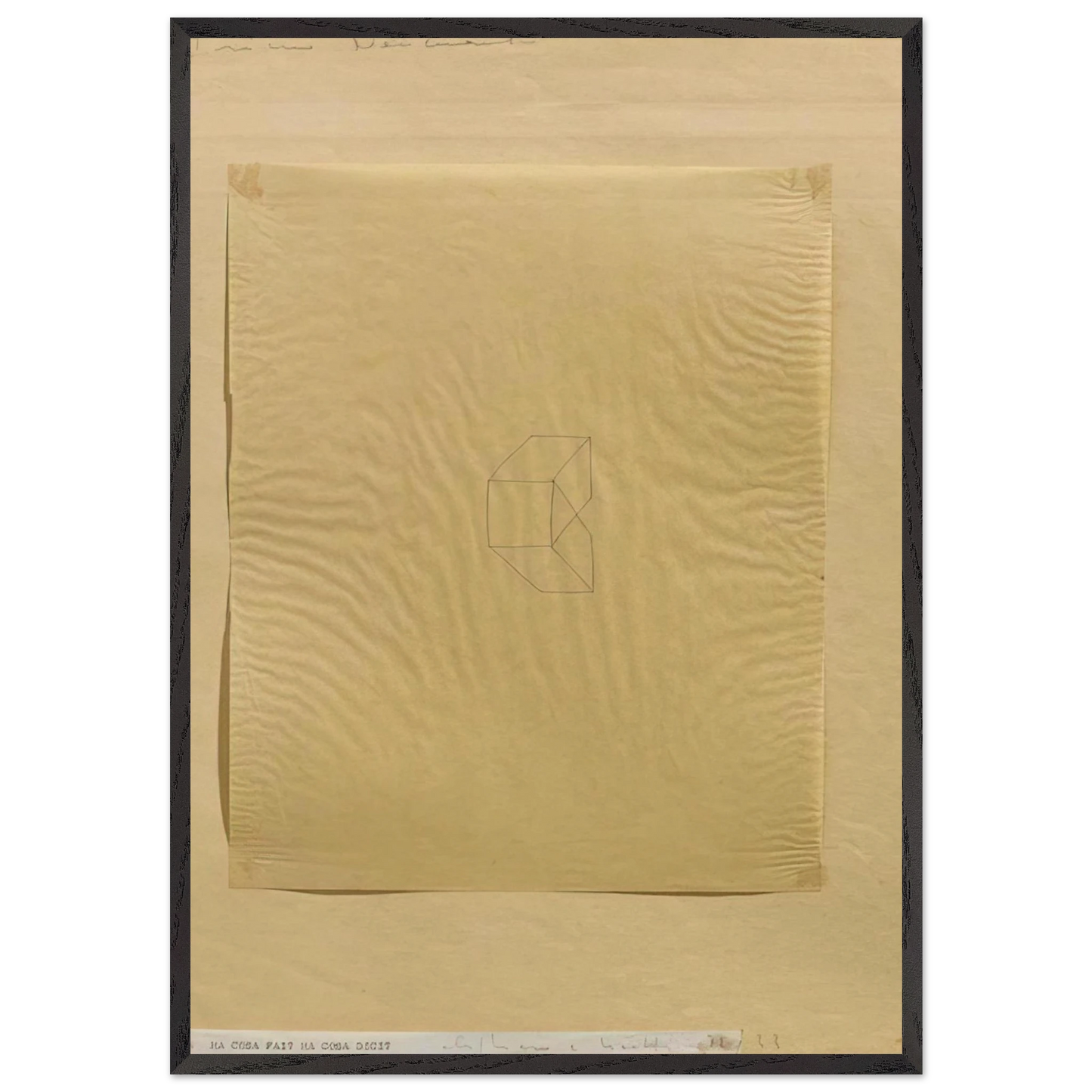 MA COSA FAI MA COSA DICI 1972 - Alighiero Boetti Framed Art Print – Black Wooden Frame - Default Title - -Framed Art Print