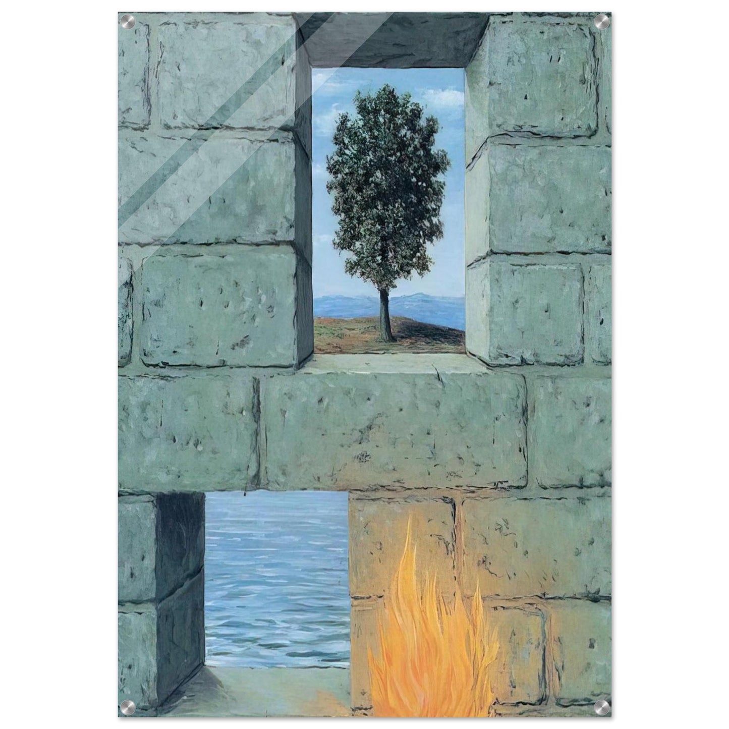 MENTAL COMPLACENCY 1950 - Rene Magritte Acrylic Print - 70x100 cm / 28x40″ inches