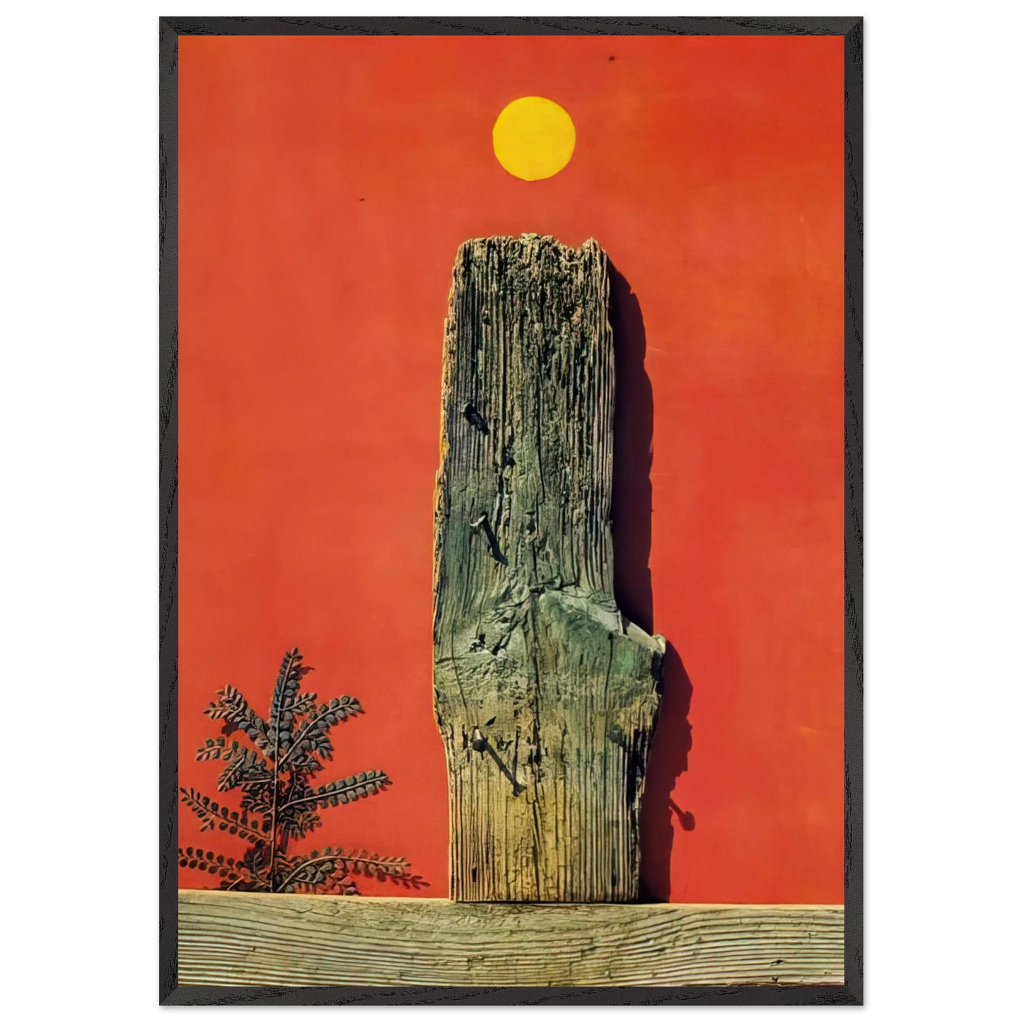 Red Forest - Max Ernst Framed Art Print – Black Wooden Frame - Default Title - -Framed Art Print