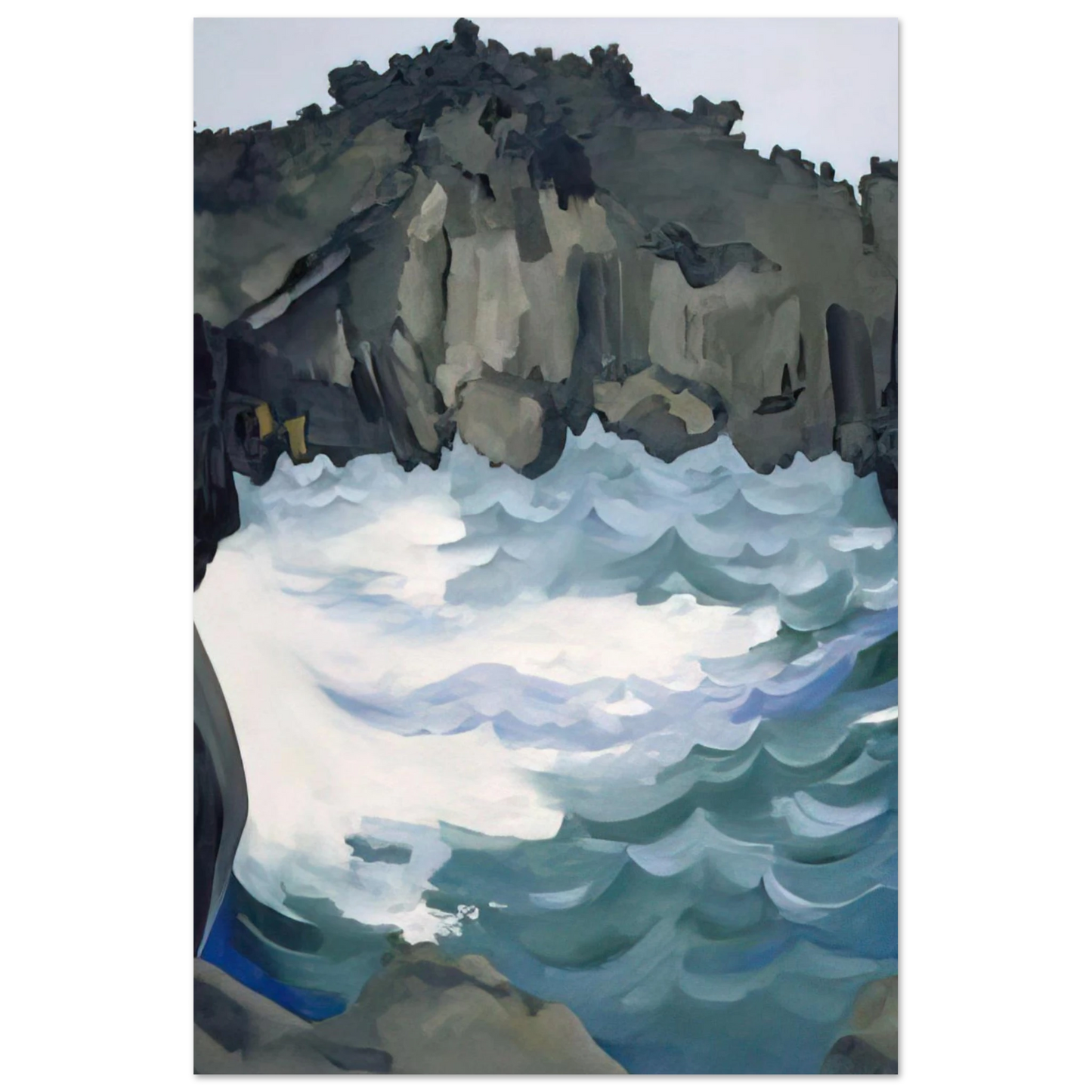 Georgia O'Keeffe - Black Lava Bridge, Hana Coast-No. I Fine Art Poster - 75x100 cm / 30x40 inches