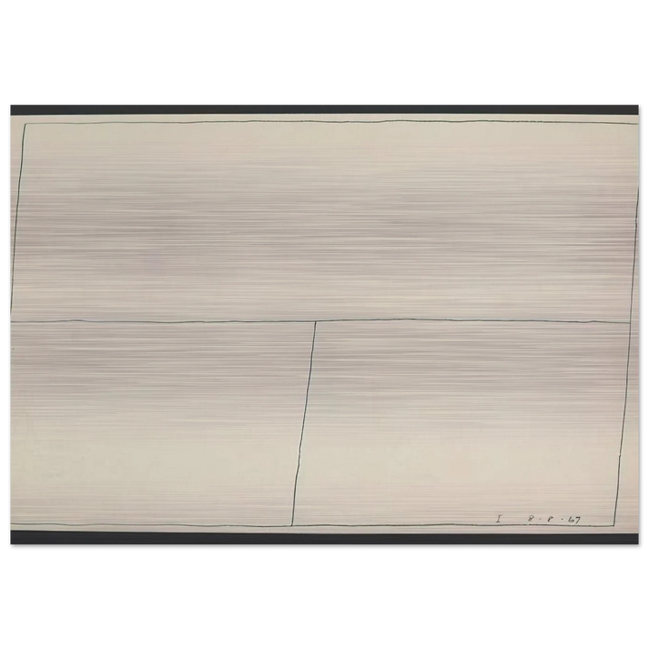 Twentieth Century Ikon Series 8.8.67 I - 1967 - Bob Law Brushed Aluminum Print - 70x100 cm / 28x40 inches | Bob Law Aluminum Print | Bob Law Prints