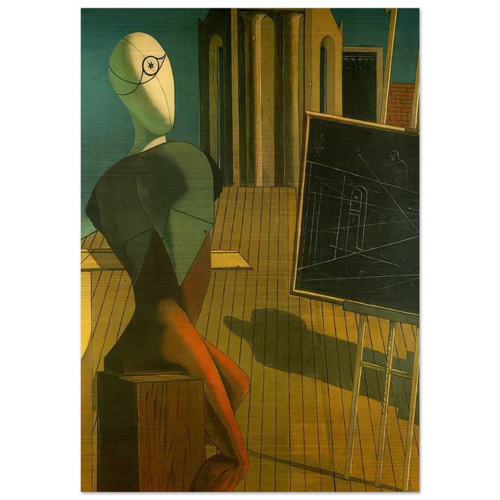 THE PROFIT 1915 - Giorgio de Chirico Brushed Aluminum Print - 70x100 cm / 28x40 inches | Giorgio de Chirico Aluminum Print | Giorgio de Chirico Prints