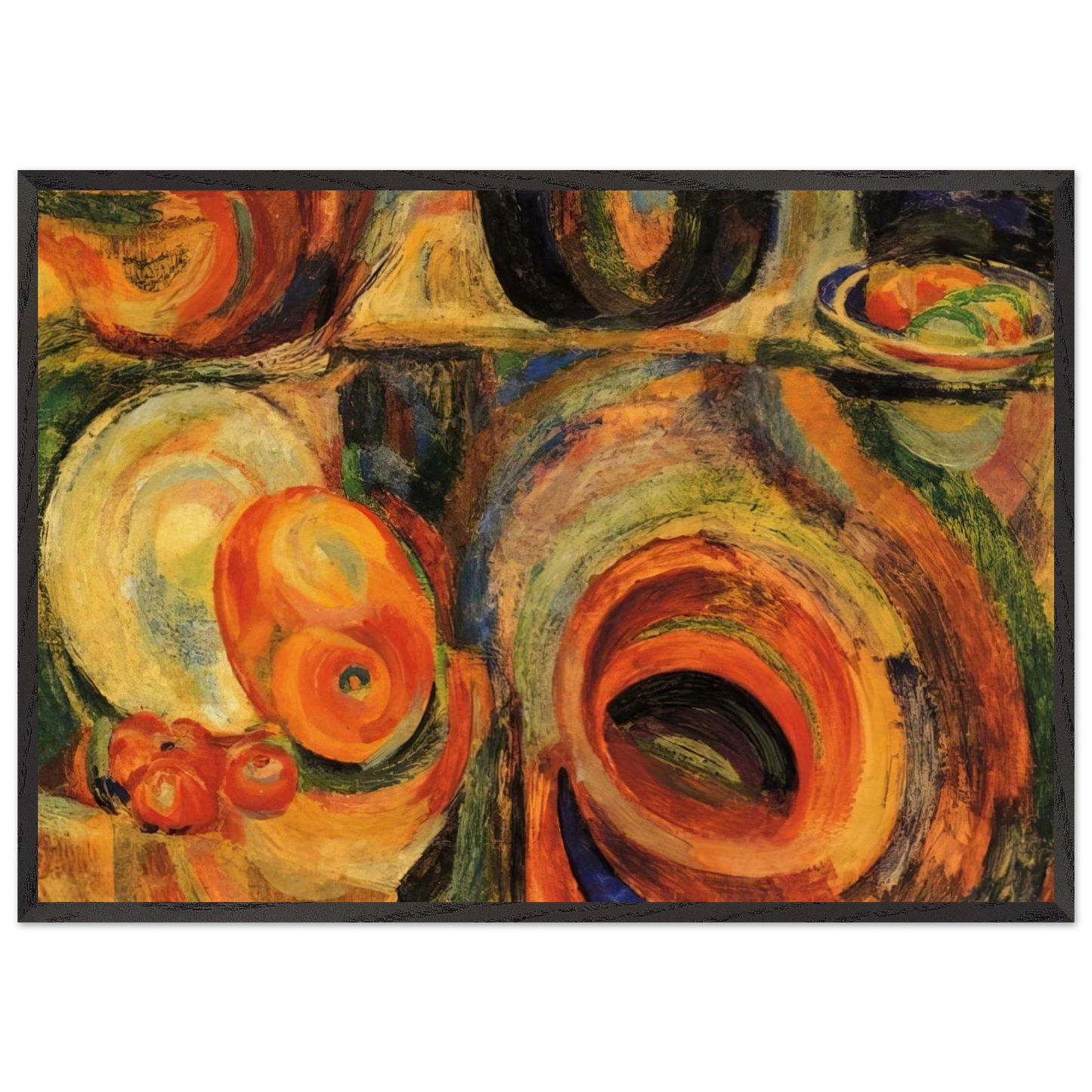 PORTUGESE STILL LIFE - Sonia Delaunay Framed Art Print – Black Wooden Frame - Default Title - -Framed Art Print