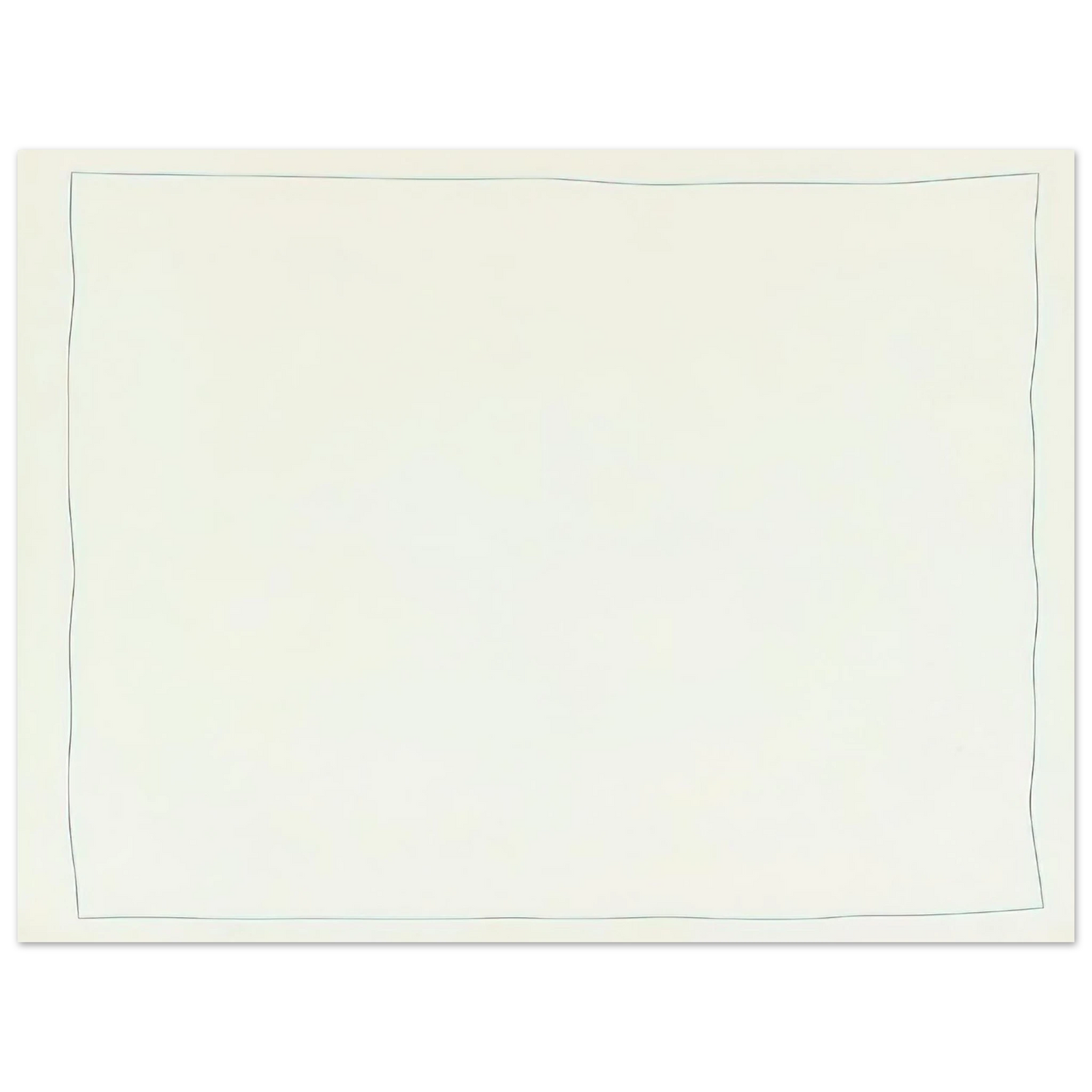 Robert Ryman - Bent Line Drawing - Minimalism Fine Art Poster - Default Title