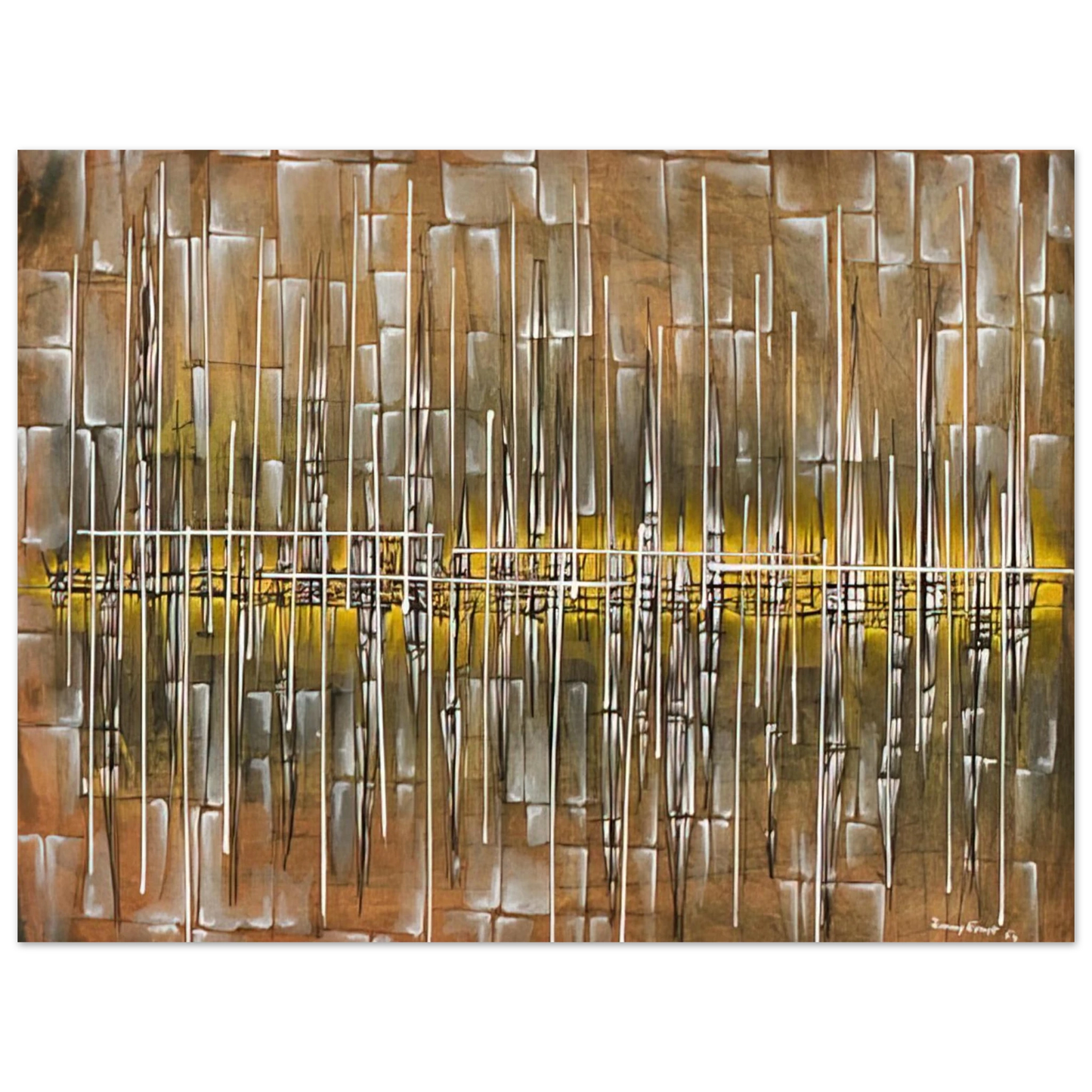 Jimmy Ernst - Dialogue II - 1954 Fine Art Poster - Default Title