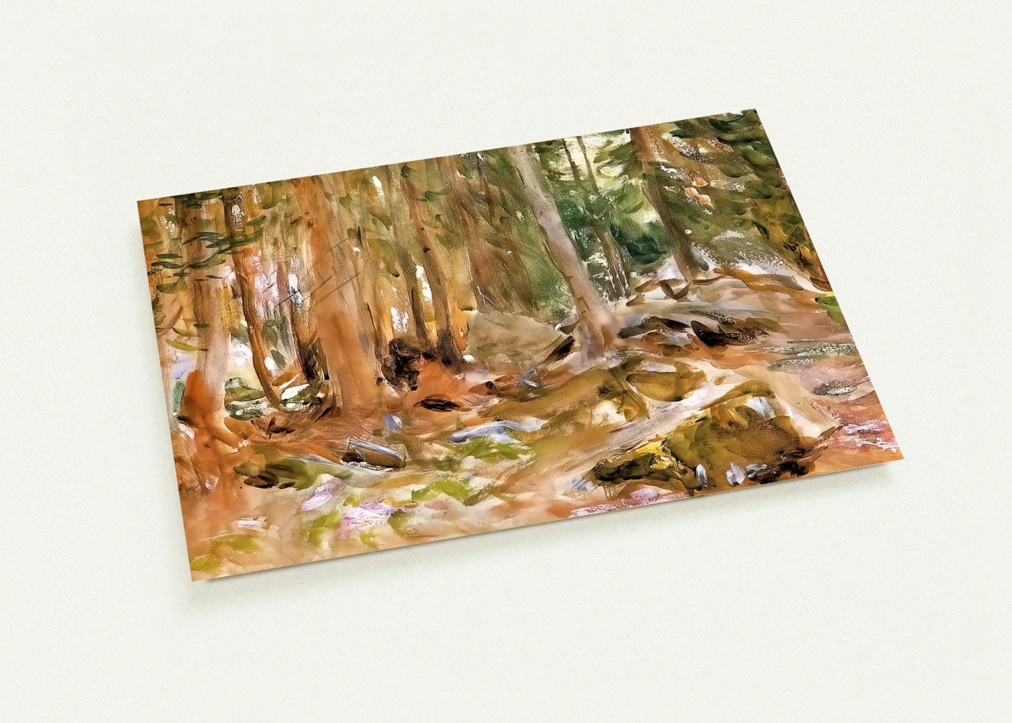 Pine Forest By John Singer Sargent Pack of 10 Post Cards | John Singer Sargent Post Cards | A6 (10.5 x 14.8 cm) - 4.1 x 5.8 inches