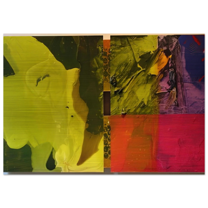 Sea Color - Sam Gilliam Brushed Aluminum Print - 70x100 cm / 28x40 inches | Sam Gilliam Aluminum Print | Sam Gilliam Prints