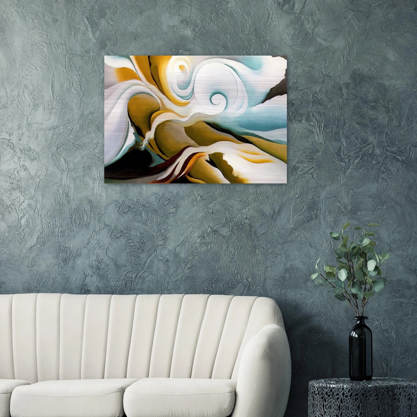 Nature Forms Gasp - Georgia O'Keeffe Brushed Aluminum Print - 70x100 cm / 28x40 inches | Georgia O'Keeffe Aluminum Print | Georgia O'Keeffe Prints