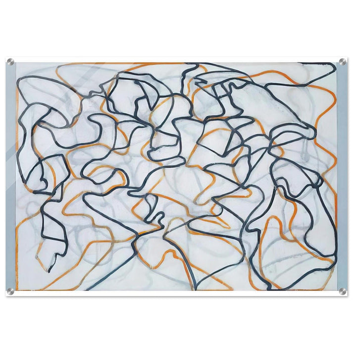 White Ground Letter - 2010 - Brice Marden Acrylic Print - 70x100 cm / 28x40″ inches