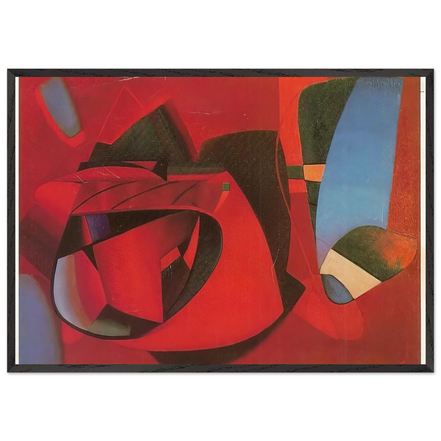 Composition - 1937 - John Ferren 70x100 cm / 28x40 inches Framed Art Print – Black Wooden Frame