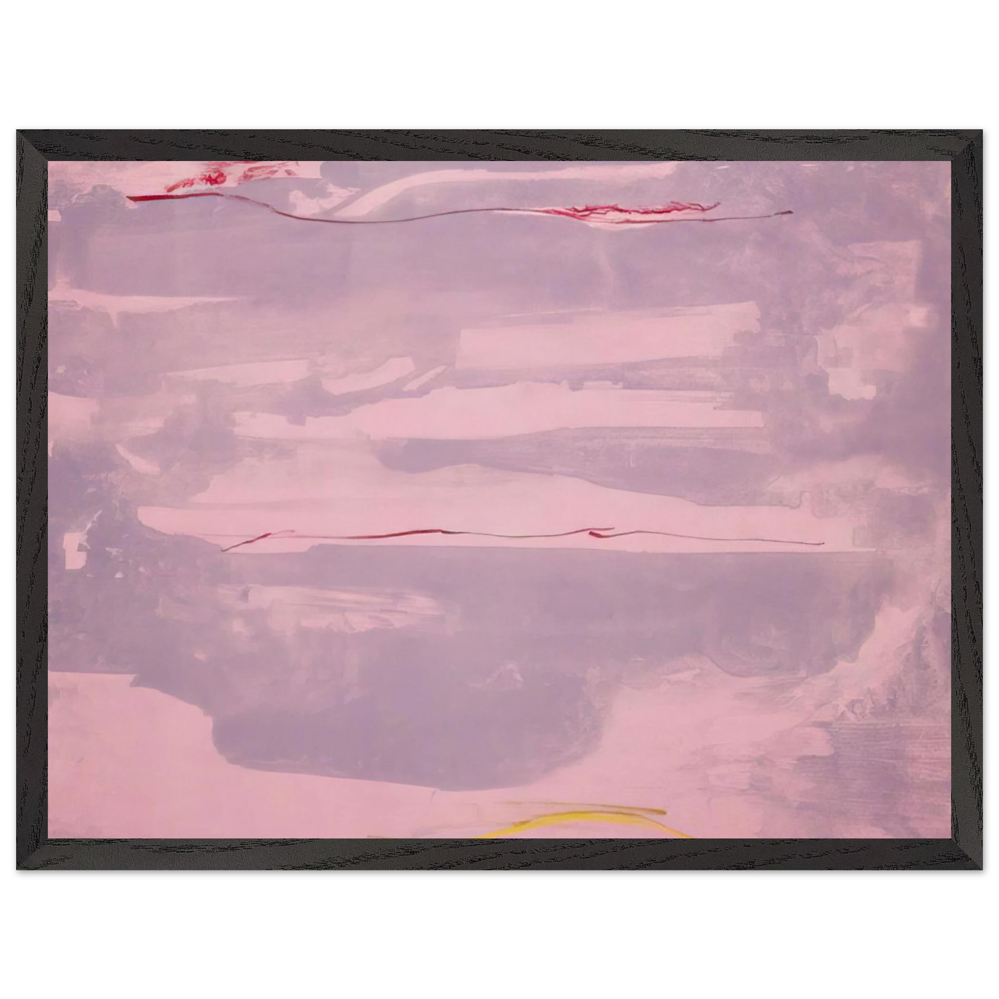Helen Frankenthaler - Dream Walk - 1977 Wall art - 45x60 cm / 18x24 inches - Premium Wooden Framed Poster With Fine Art Paper - White frame