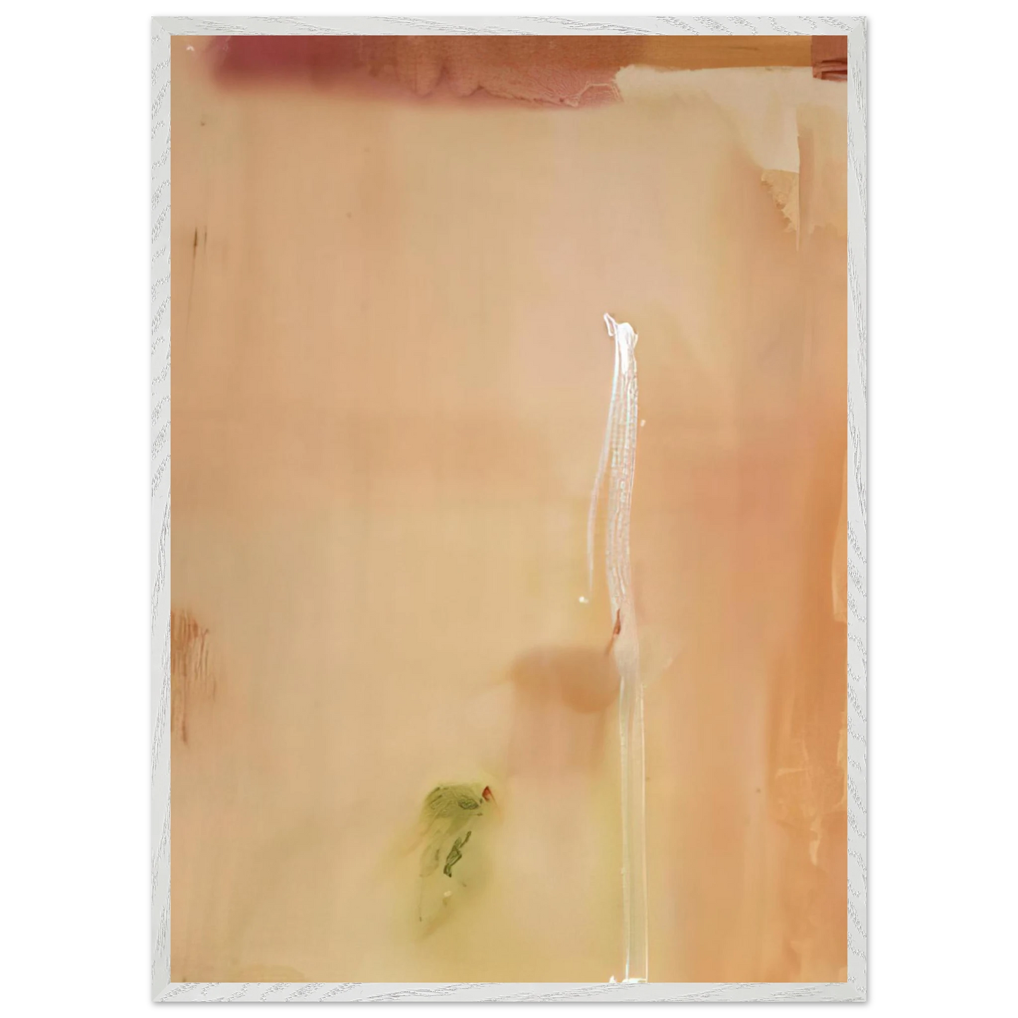 Helen Frankenthaler - Dawn Stroke - 1977 Wall art - 27x35 cm / 11x14 inches - Premium Wooden Framed Poster With Fine Art Paper - White frame