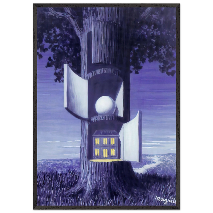 THE VOICE OF BLOOD 1948 - Rene Magritte 70x100 cm / 28x40 inches Framed Art Print – Black Wooden Frame