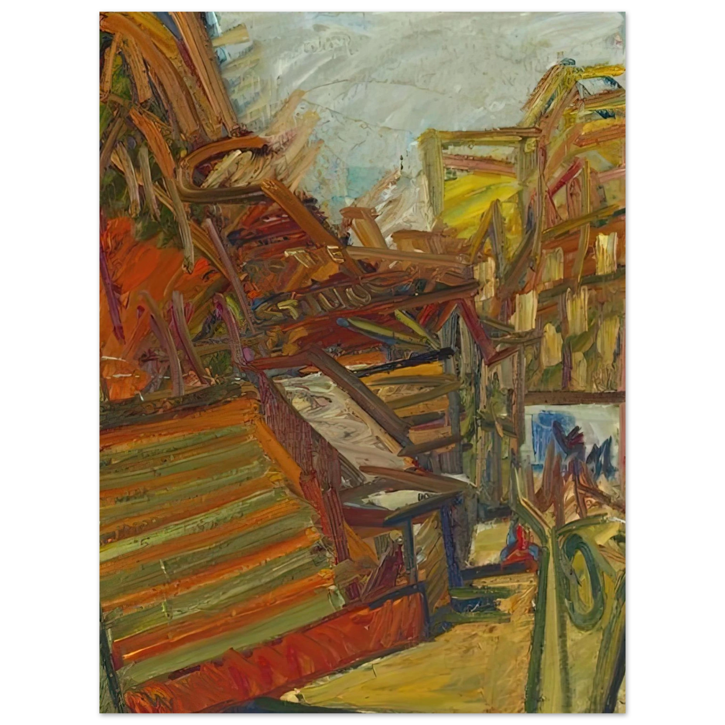 Frank Auerbach - TO THE STUDIOS 1991 Fine Art Poster - Default Title