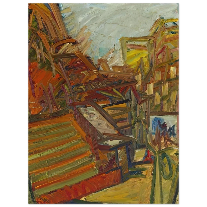 Frank Auerbach - TO THE STUDIOS 1991 75x100 cm / 30x40inches Fine Art Poster