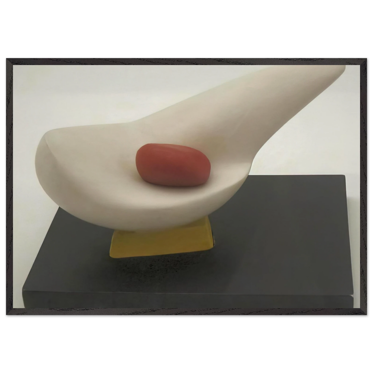 MOTHER AND EGG 1947 - Kurt Schwitters 70x100 cm / 28x40 inches Framed Art Print – Black Wooden Frame