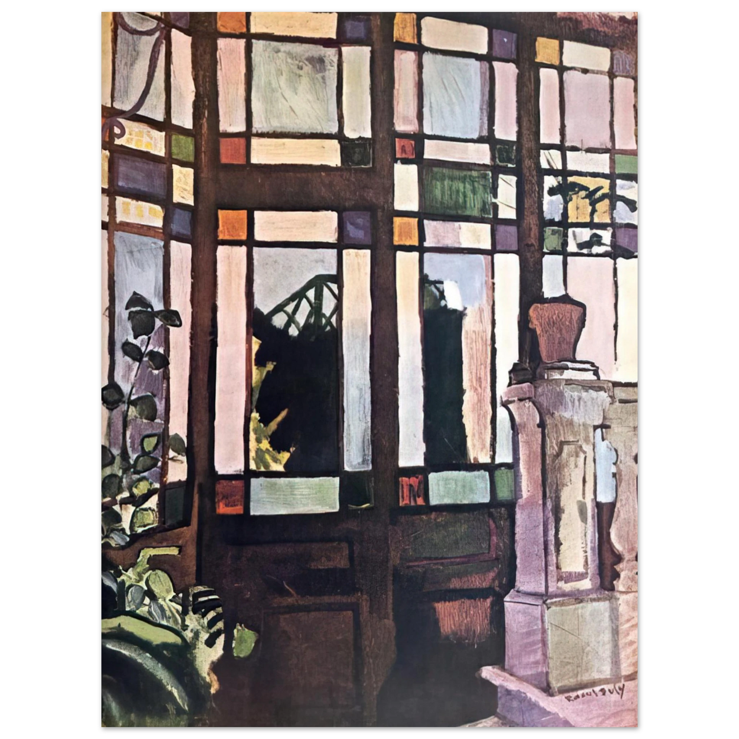 Raoul Dufy - WINDOW WITH COLOURED GLASSES 1906 Fine Art Poster - Default Title