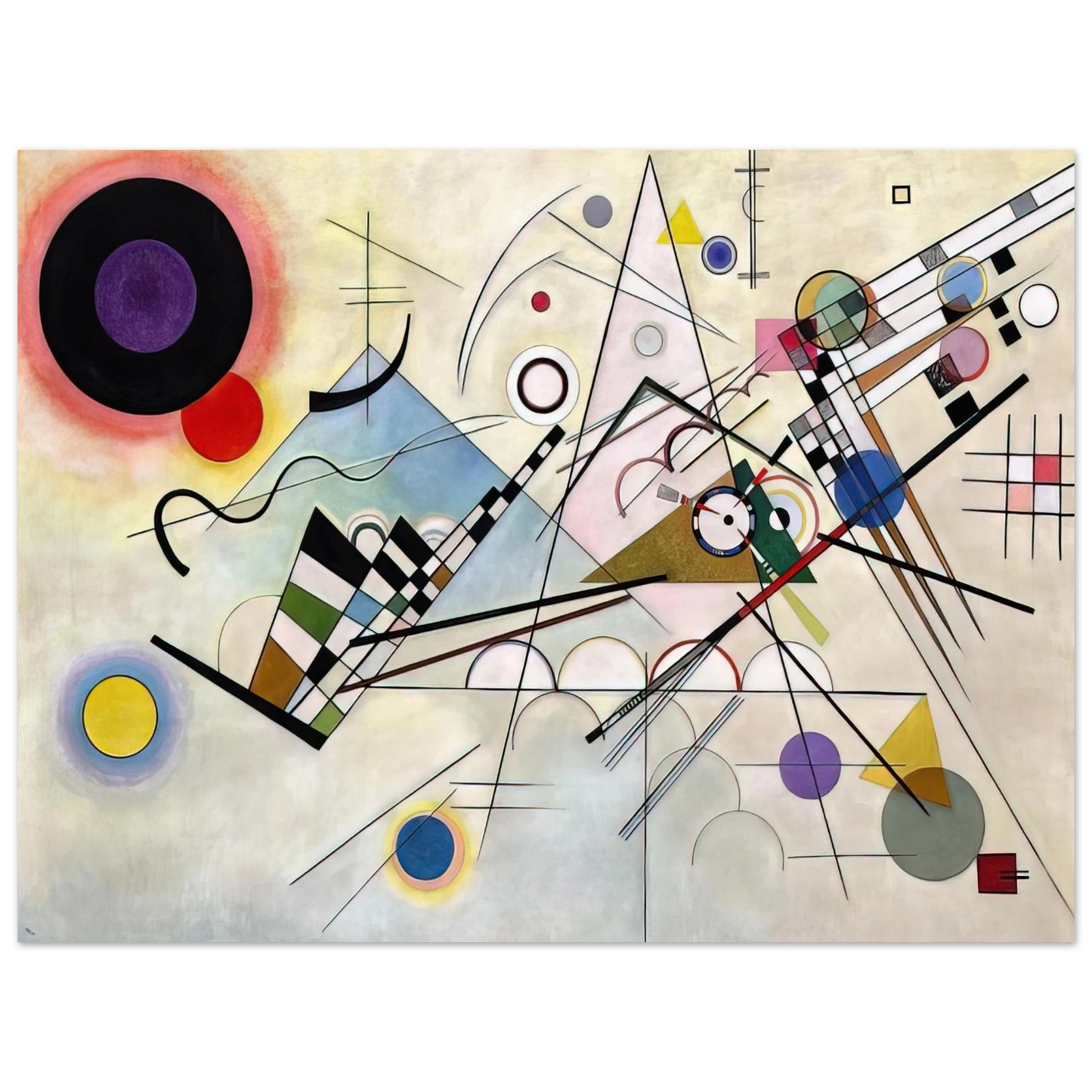 Wassily Kandinsky - COMPOSITION 8 1923 Fine Art Poster - Default Title