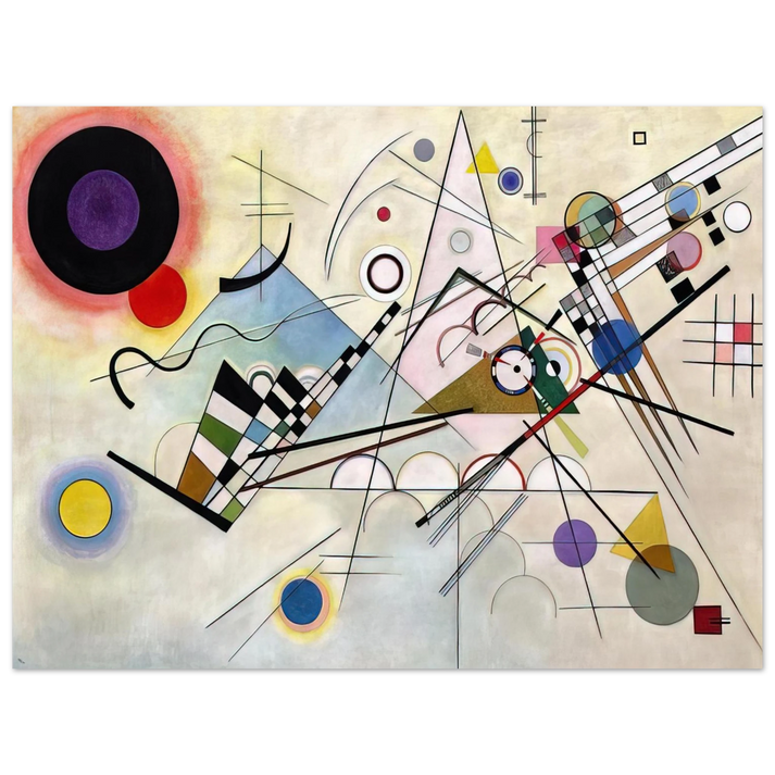 Wassily Kandinsky - COMPOSITION 8 1923 75x100 cm / 30x40inches Fine Art Poster