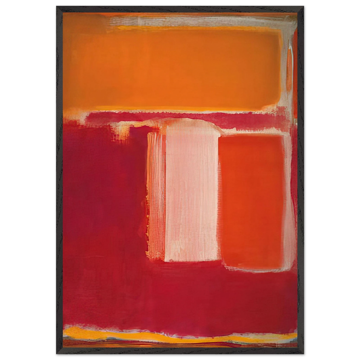 Yellow Cherry Orange - 1947 - Mark Rothko Framed Art Print – Black Wooden Frame - Default Title - -Framed Art Print