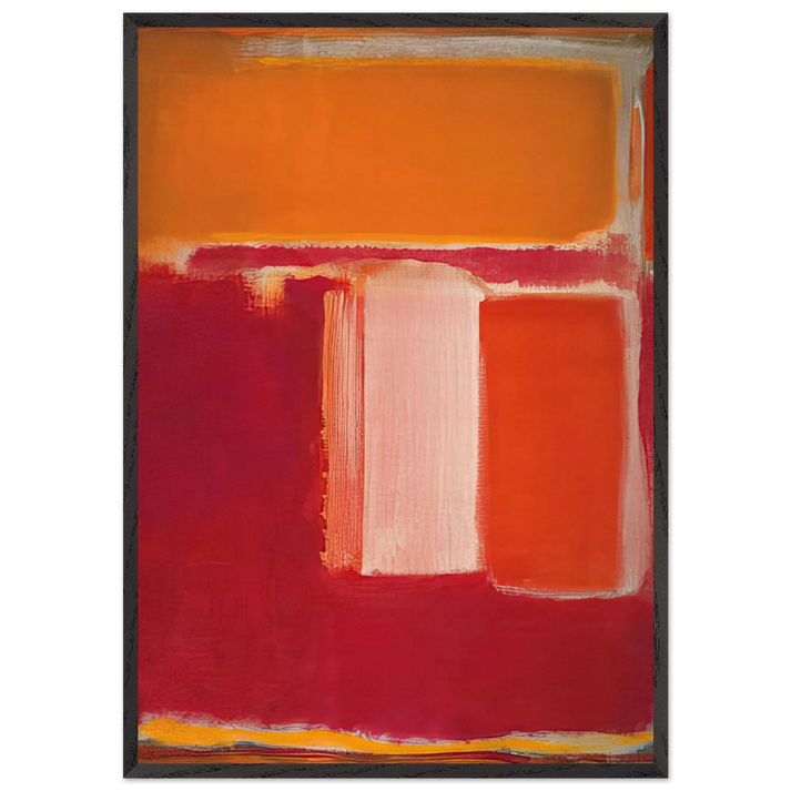 Yellow Cherry Orange - 1947 - Mark Rothko 70x100 cm / 28x40 inches Framed Art Print – Black Wooden Frame