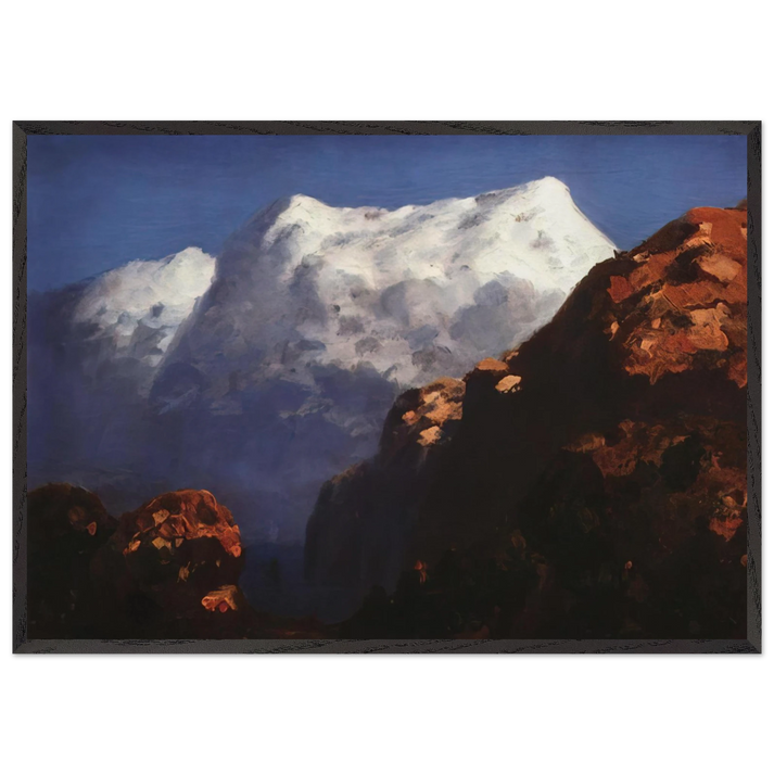 Mountains - Arkhyp Kuindzhi 70x100 cm / 28x40 inches Framed Art Print – Black Wooden Frame