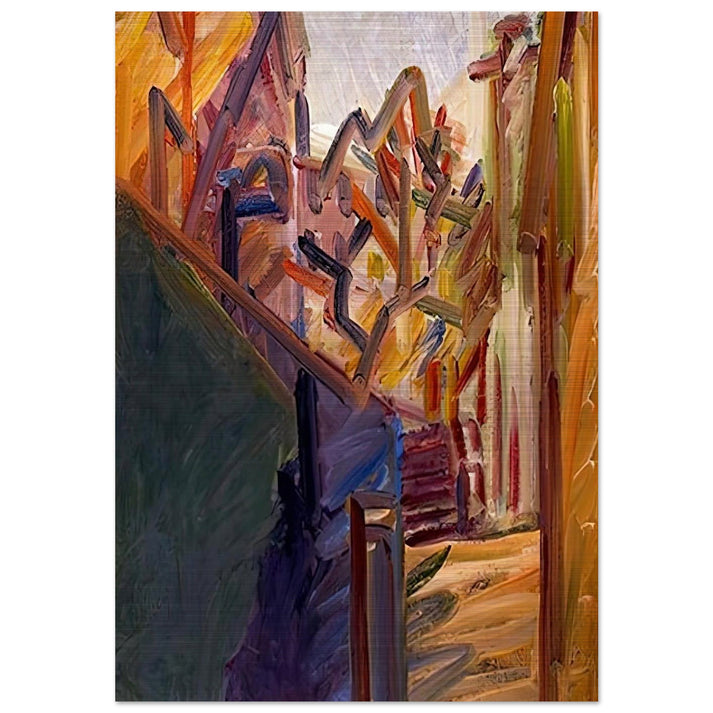 ALBERO DI FRONTE 1 - Frank Auerbach Brushed Aluminum Print - 70x100 cm / 28x40 inches | Frank Auerbach Aluminum Print | Frank Auerbach Prints