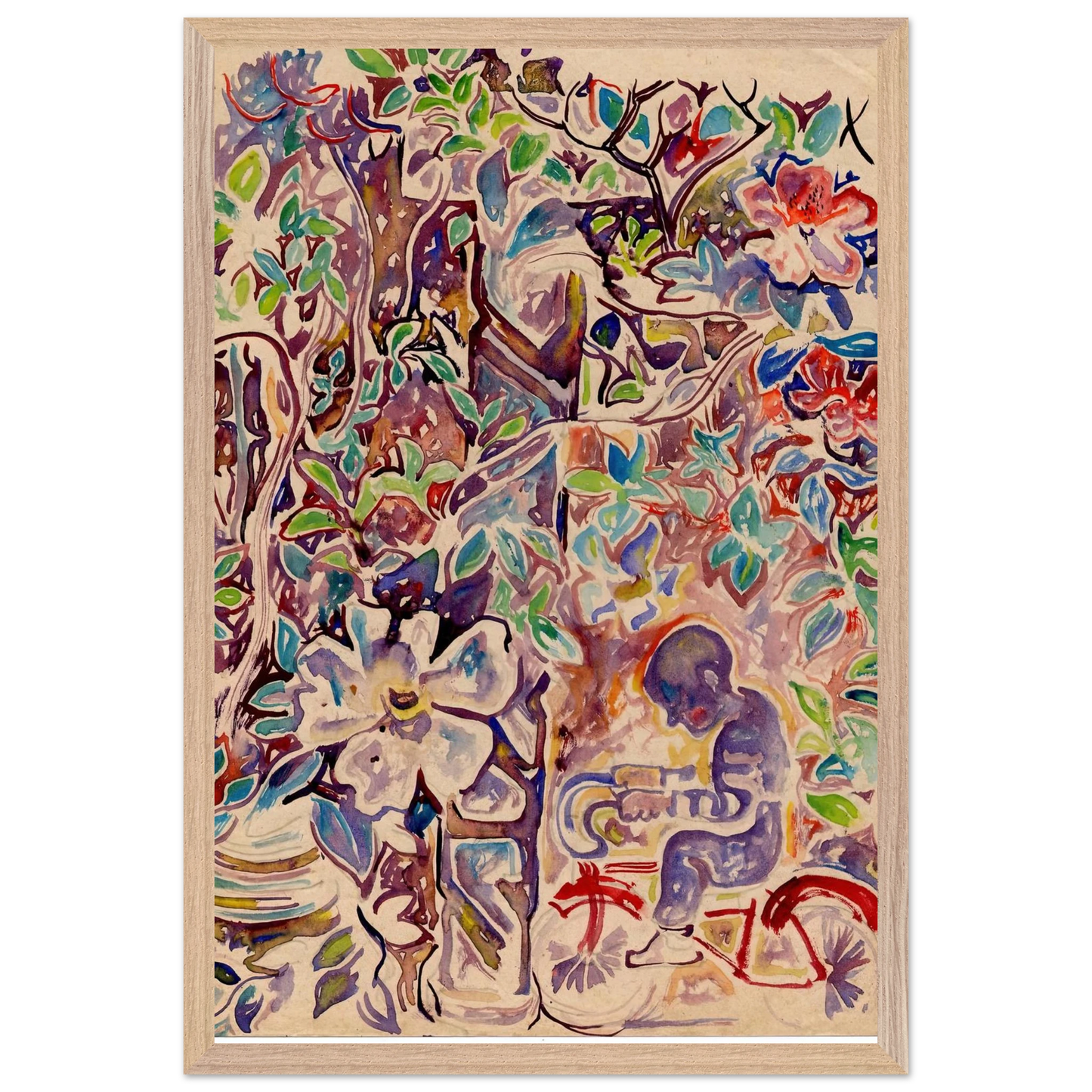 Walter Inglis Anderson - Walter Anderson Wall art - A3 (29.7 x 42 cm) - Premium Wooden Framed Poster With Fine Art Paper-canvas - Wood frame