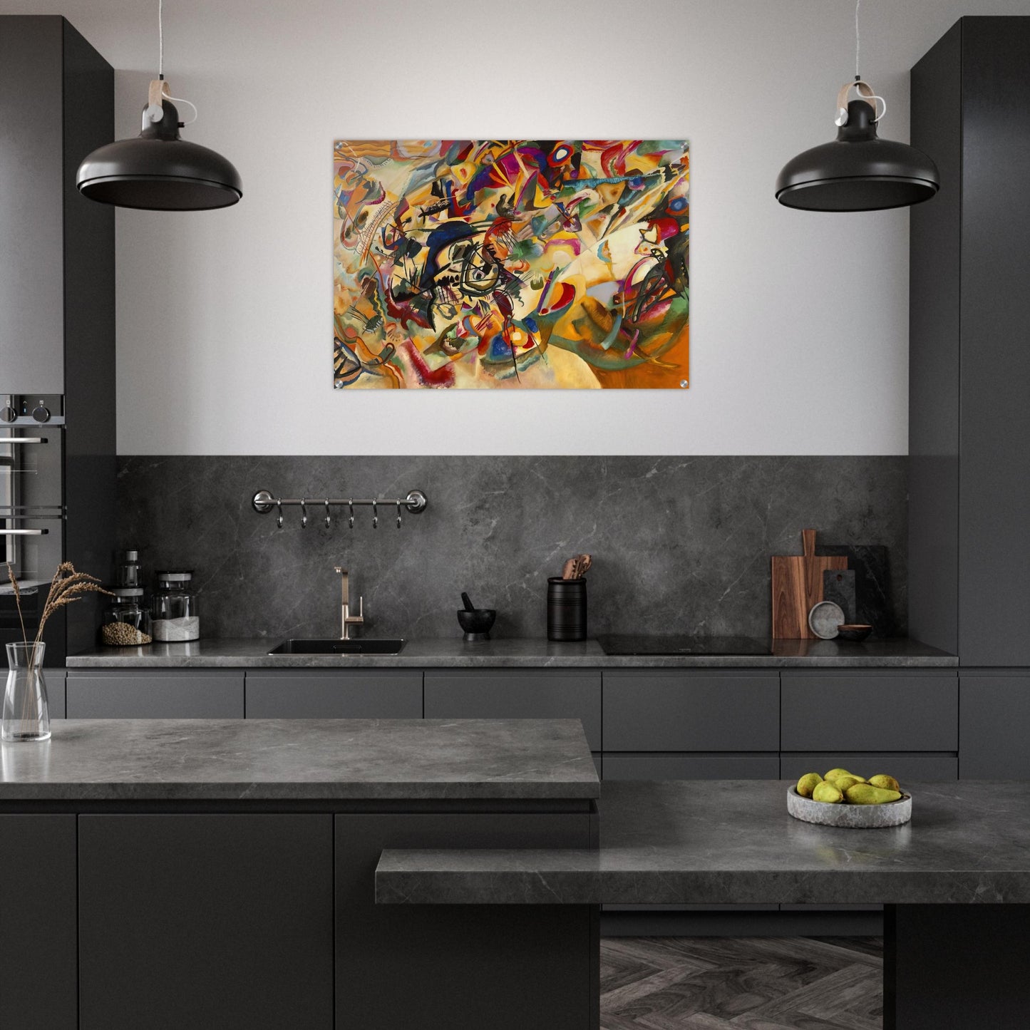 COMPOSITION VII 1913 - Wassily Kandinsky Acrylic Print - 70x100 cm / 28x40″ inches | Wassily Kandinsky Wall Art | Wassily Kandinsky Prints