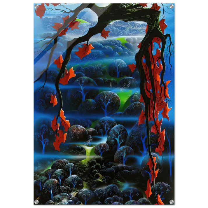 Valley of Dreams - Eyvind Earle Acrylic Print - 70x100 cm / 28x40″ inches | Eyvind Earle Wall Art | Eyvind Earle Prints