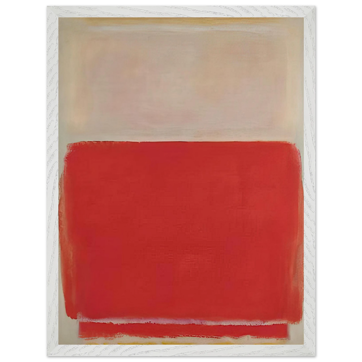 Mark Rothko - No. 3 - 1953 Wall Art - 60x80 cm / 24x32 inches - Premium Wooden Framed Poster With Fine Art Paper-canvas - Wood frame