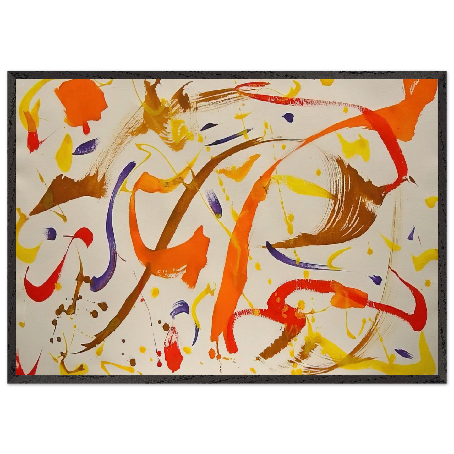 Untitled Abstract - 1975 - Alexander Liberman Framed Art Print – Black Wooden Frame - Default Title - -Framed Art Print