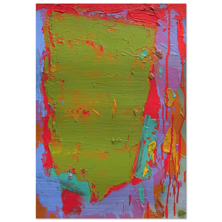 21.1.75 - 1975 - John Hoyland Brushed Aluminum Print - 70x100 cm / 28x40 inches | John Hoyland Aluminum Print | John Hoyland Prints