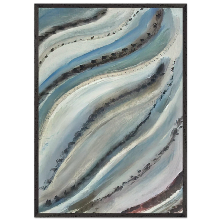 UNTITLED MP 1577 1977 - Henri Michaux 70x100 cm / 28x40 inches Framed Art Print – Black Wooden Frame