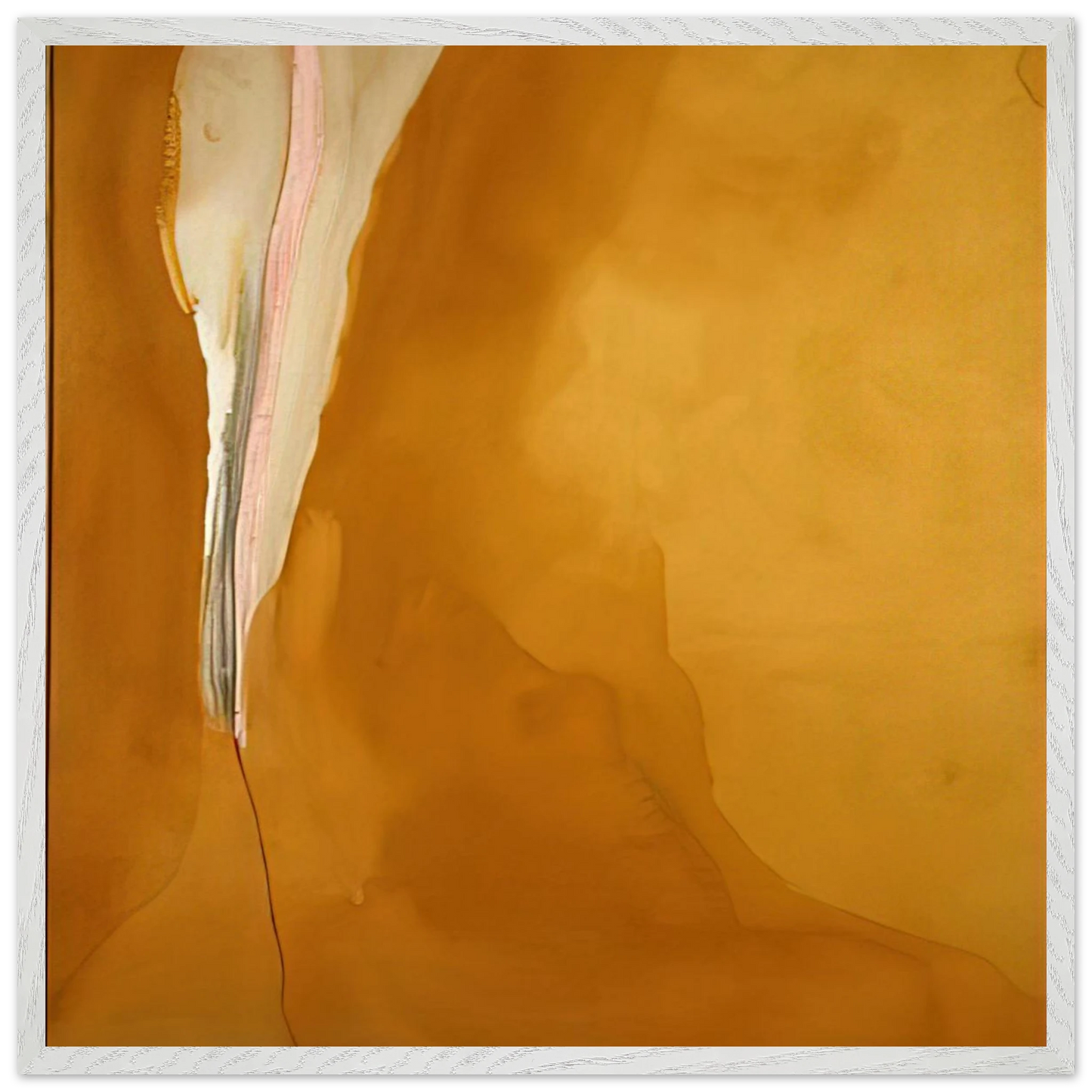 Helen Frankenthaler - Coral Wedge - 1972 Wall art - 45x60 cm / 18x24 inches - Premium Wooden Framed Poster With Fine Art Paper - Black frame