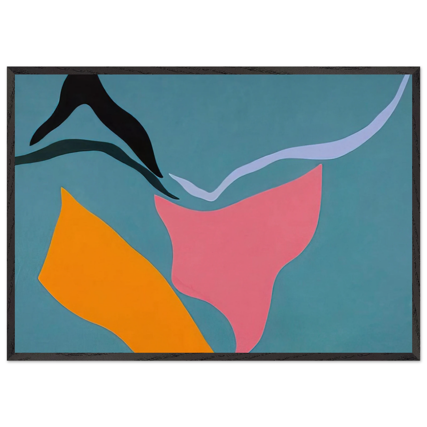 Untitled - 1971 N3 - Ray Parker Framed Art Print – Black Wooden Frame - Default Title - -Framed Art Print