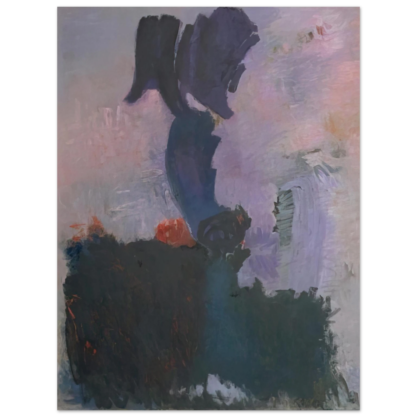 Adja Yunkers - Embroidered Halo - 1958 Fine Art Poster - Default Title