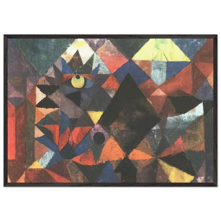 THE LIGHT AND SO MUCH ELSE 1931 - Paul Klee 70x100 cm / 28x40 inches Framed Art Print – Black Wooden Frame
