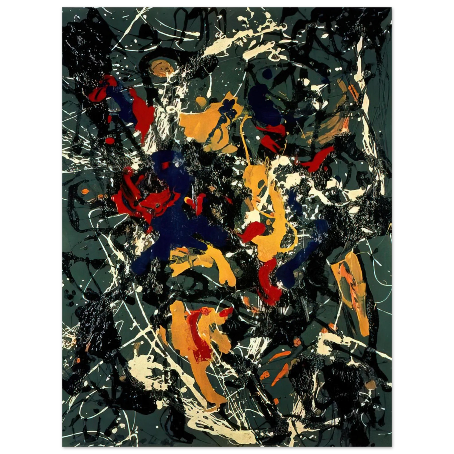 Jackson Pollock - NUMBER 3 1948 Fine Art Poster - Default Title